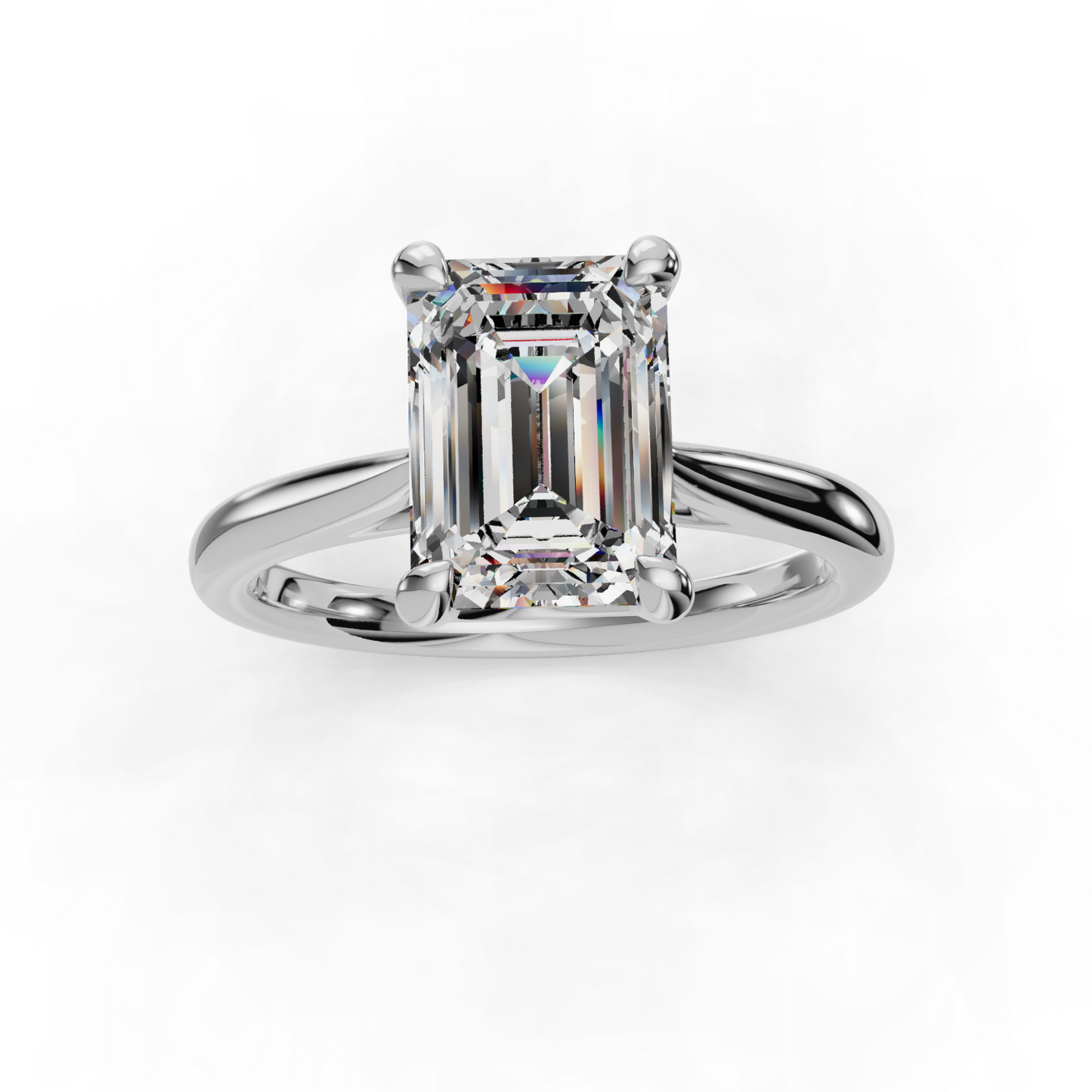 14K White Gold Solitaire Setting