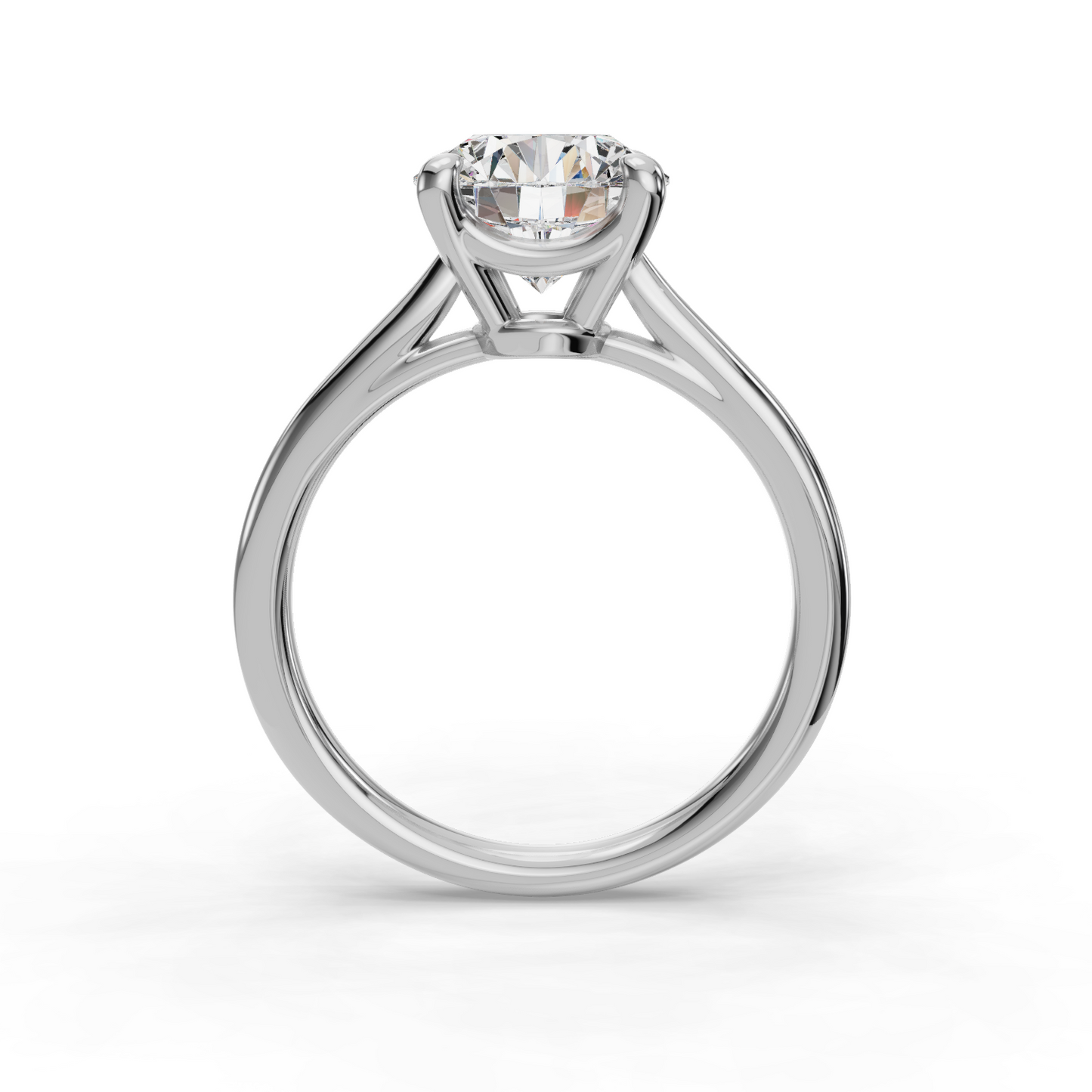 14K White Gold Solitaire Setting