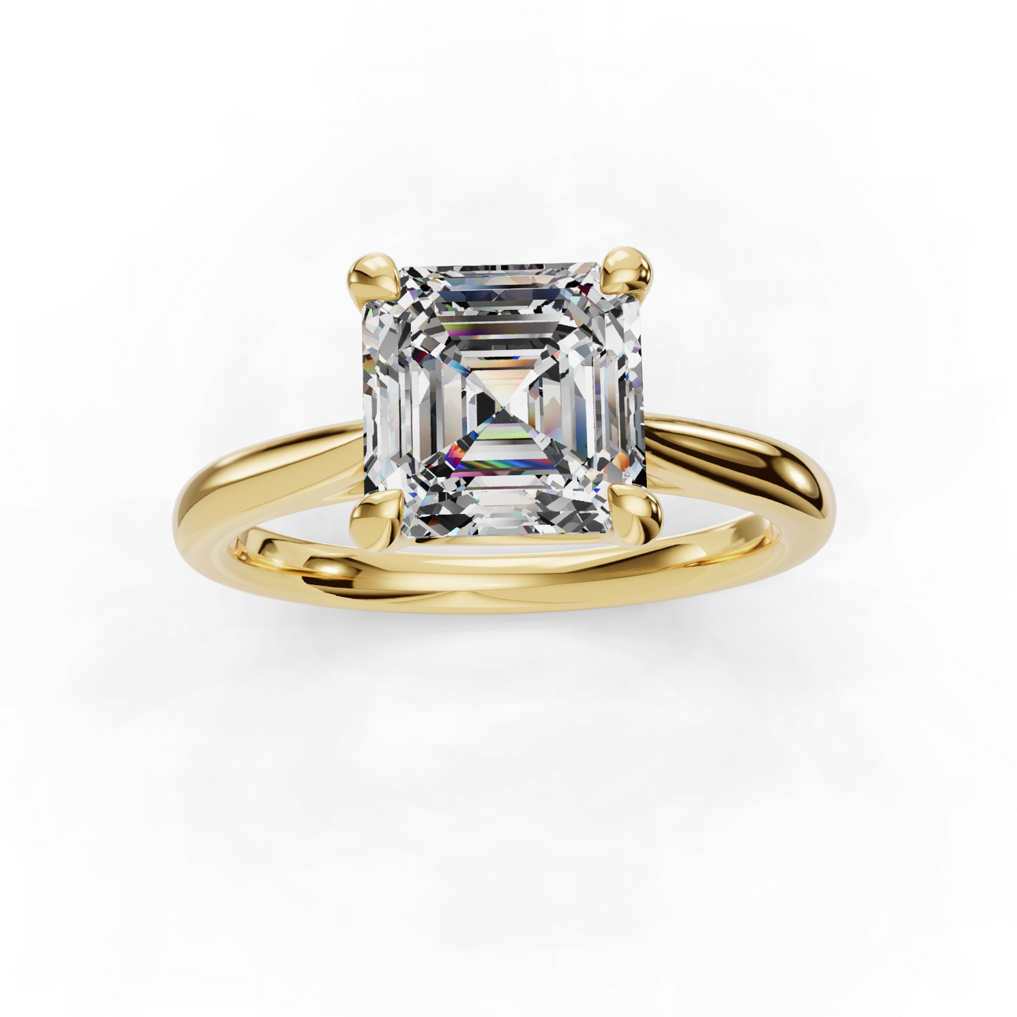 14K Yellow Gold Solitaire Setting