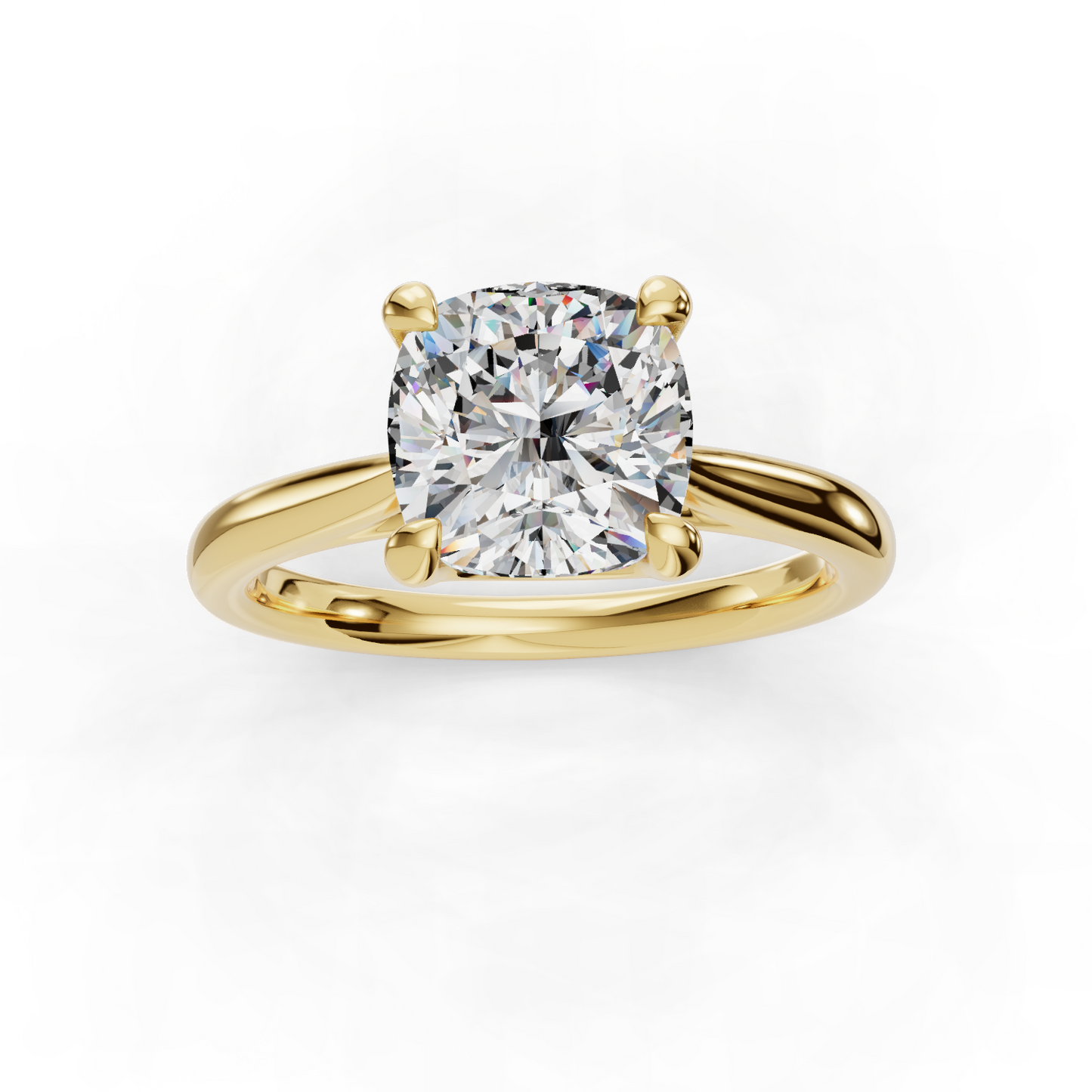 14K Yellow Gold Solitaire Setting