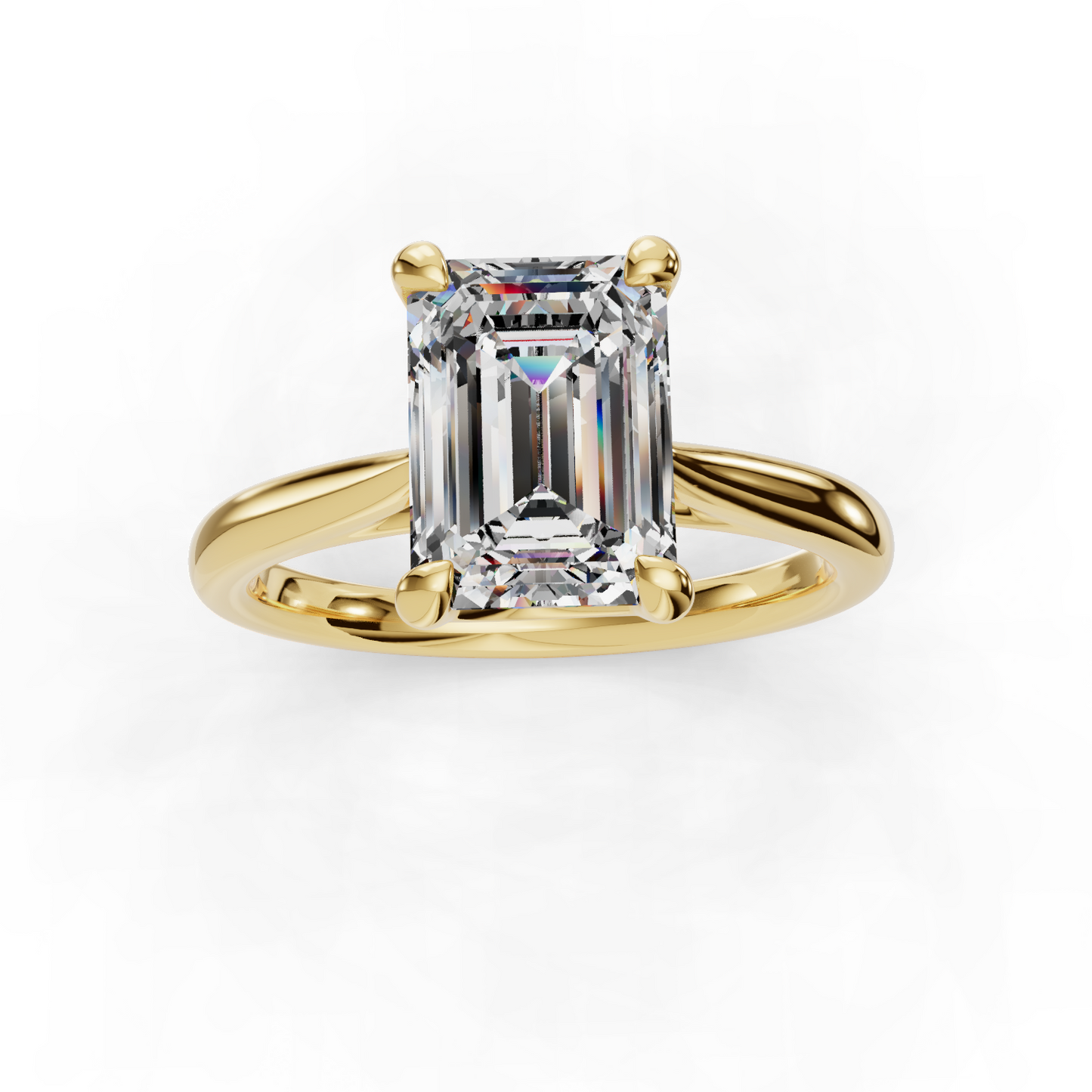 14K Yellow Gold Solitaire Setting