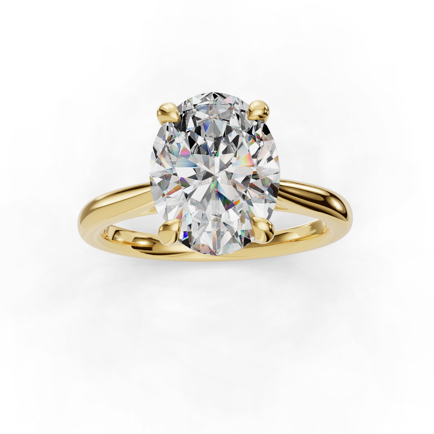 14K Yellow Gold Solitaire Setting