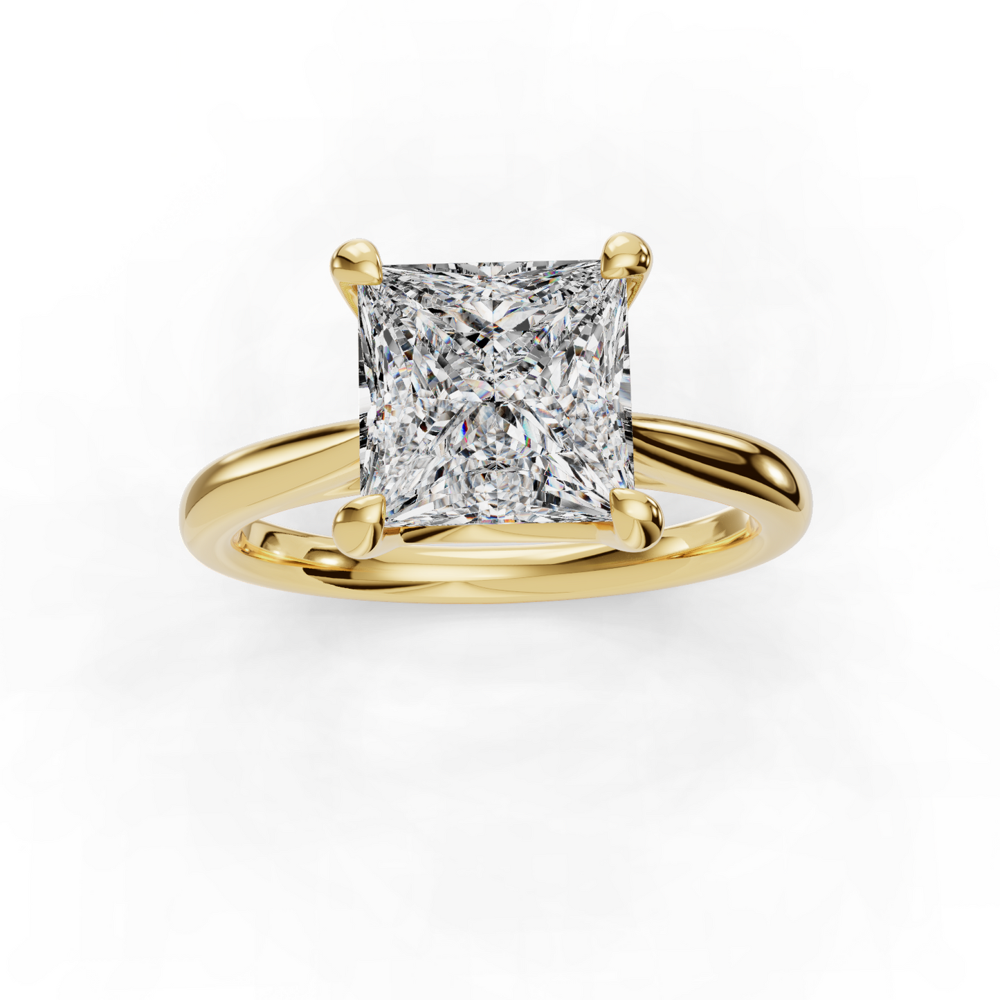 14K Yellow Gold Solitaire Setting