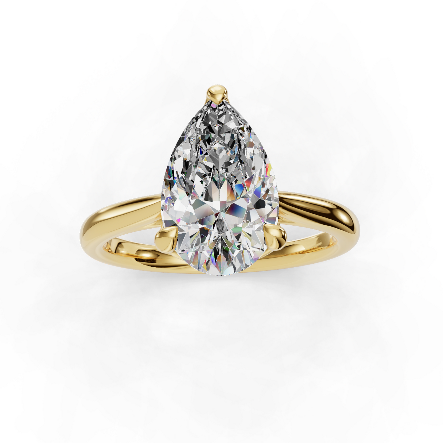 14K Yellow Gold Solitaire Setting