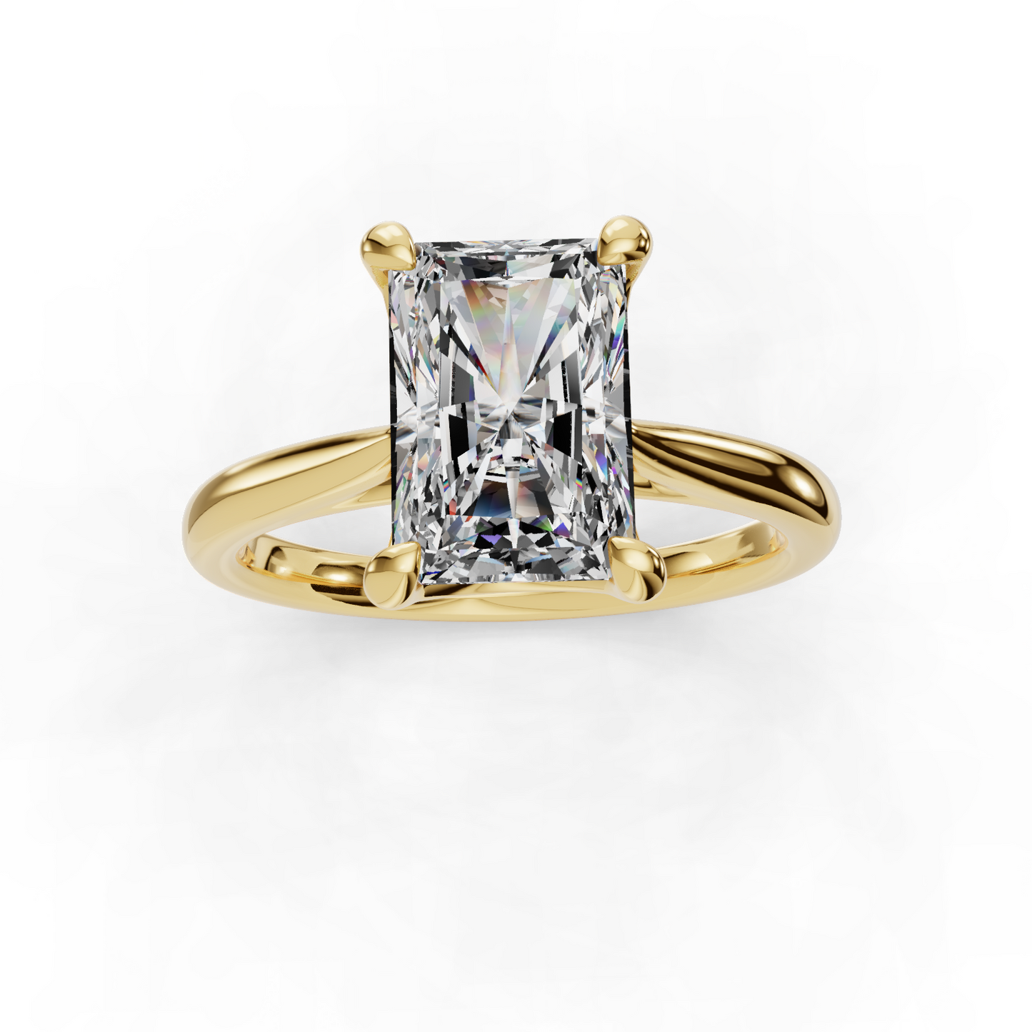 14K Yellow Gold Solitaire Setting