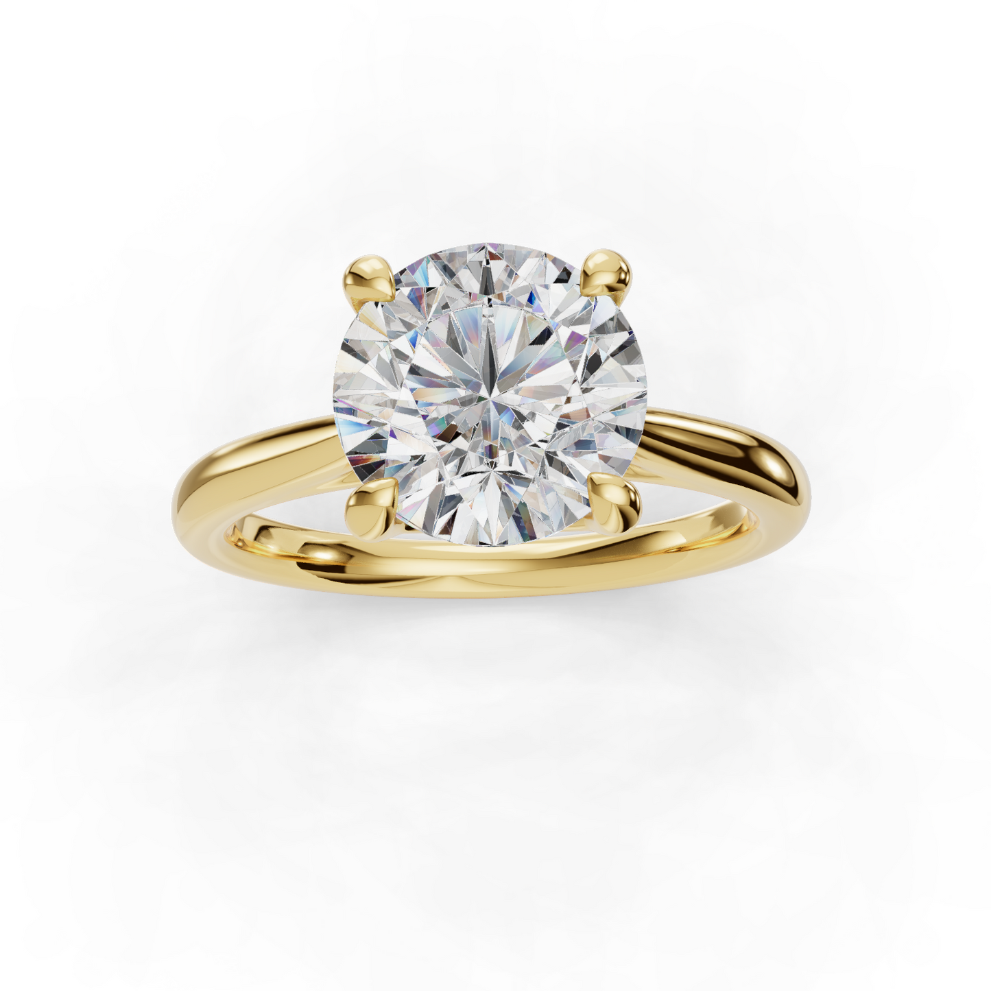14K Yellow Gold Solitaire Setting